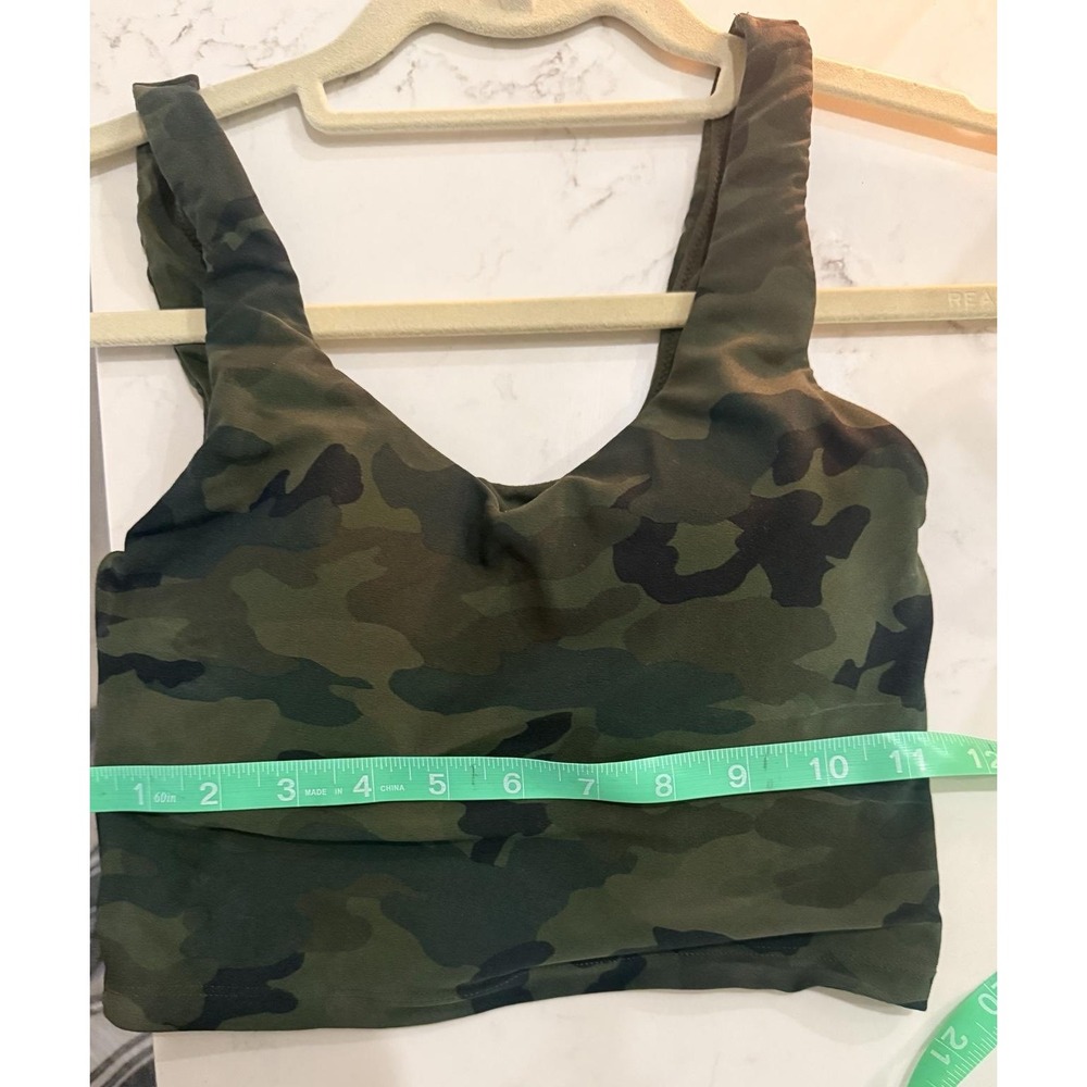OFFLINE by Aerie Tank Top Womens XS Green Camo Excellent Real Me Cropped Cami - Picture 3 of 5